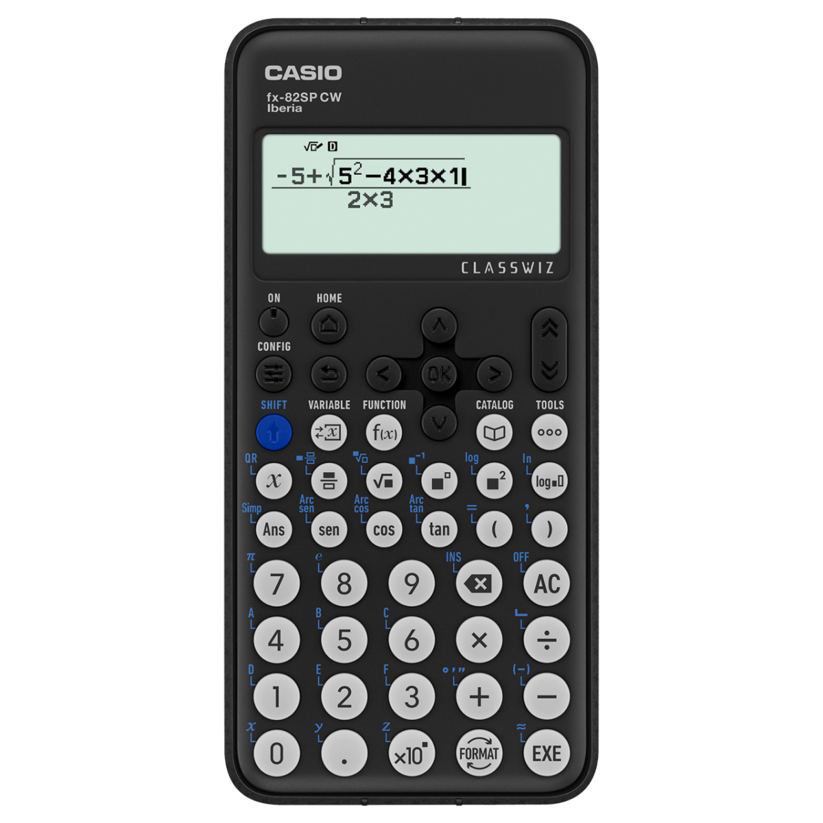 Calculadora científica negra Casio fx-82SP CW