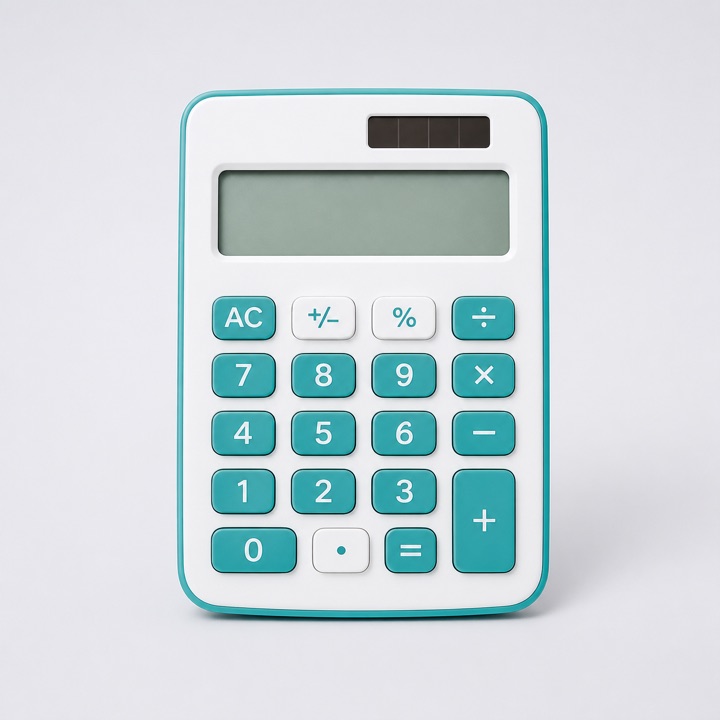 Calculadora de bolsillo ficticio para demostración