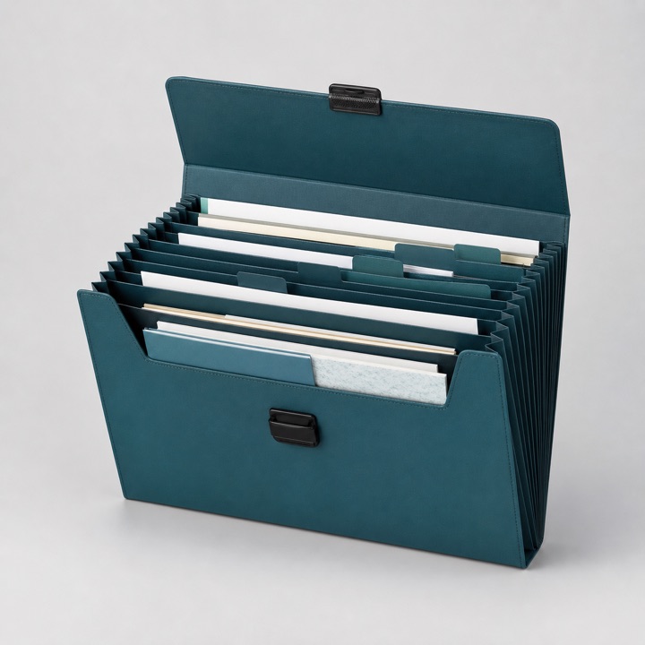 Clasificador acordeón ficticio para demostración