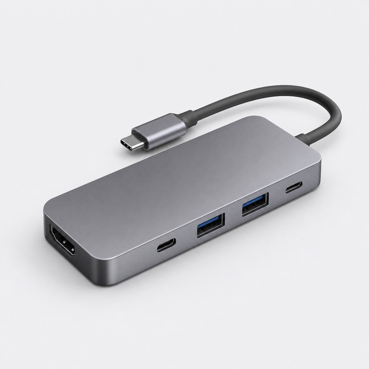 Hub USB-C ficticio para demostración